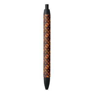 Gouden moderne boho elegante abstracte kunstpatroo zwarte inkt pen