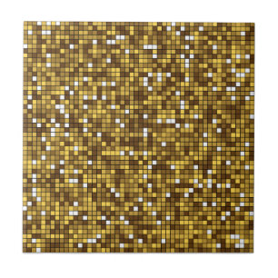Gouden moderne decoratieve geometrische mozaïekkun tegeltje