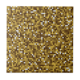 Gouden moderne decoratieve geometrische mozaïekkun tegeltje