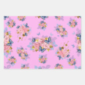 Gouden moderne geometrische en bloemen Galore Inpakpapier Vel (Voorkant 3)