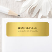 Gouden Moderne Glamoureuze Gouden Chique Retouradr Etiket (Insitu)