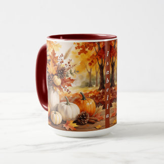 Gouden Moderne Herfst Thanksgiving Collectie Mok