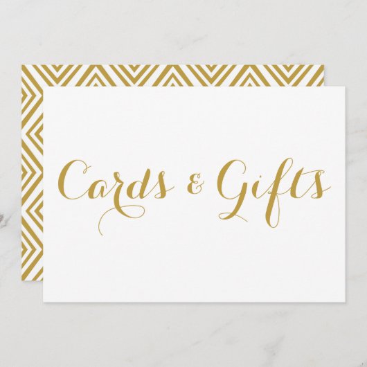 Gouden moderne kalligrafie Kaarten & Geschenken Tr (Voorkant / Achterkant)