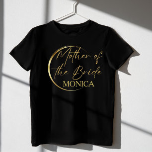 Gouden moderne script minimalistische moeder van d t-shirt