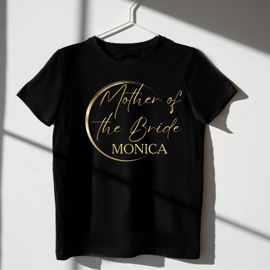 Gouden moderne script minimalistische moeder van d t-shirt