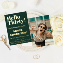 Gouden moderne typografie 30ste verjaardagsfeest 