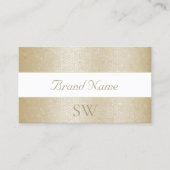 Gouden Moeder van de Parel Slang Patroon met Monog Visitekaartje (Voorkant)