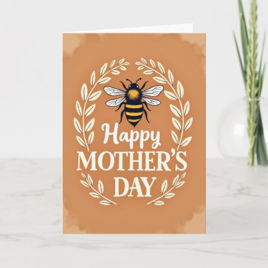 Gouden Moederdag Bug Kaart (Voorkant)