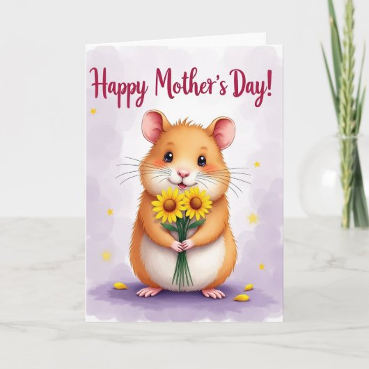 Gouden Moederdag Cadeaubon Kaart (Voorkant)
