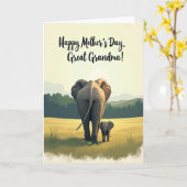 Gouden Moederdag Vlakte Kaart (Gele Bloem)