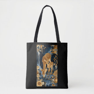 Gouden moederhertentassen tote bag