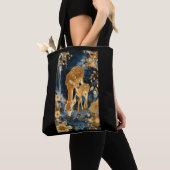 Gouden moederhertentassen tote bag (Dichtbij)
