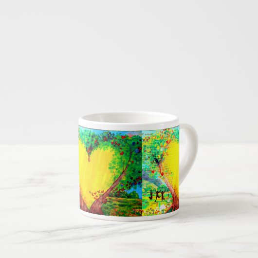 gouden mok van espresso (Voorkant rechts)