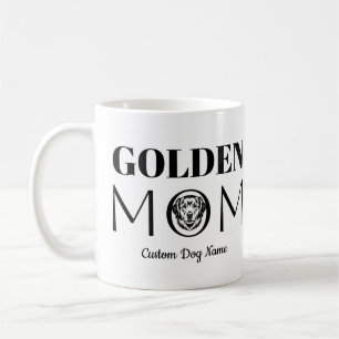 Gouden MOM Verjaardagscadeau Voor Moeder, Hond Moe Koffiemok