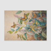 Gouden Monarch Milkweed & Meadow Tissue Paper Tissuepapier (Voorkant)