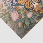 Gouden Monarch Wildflower Medaillon, prachtig Tissuepapier (Detail)