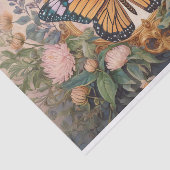 Gouden Monarch Wildflower Medaillon, prachtig Tissuepapier (Detail)