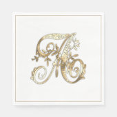 gouden monogram A Servet (Voorkant)
