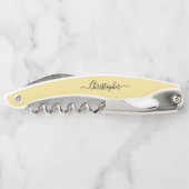 Gouden Monogram Bierwijn Kurkentrekker Flesopener (Achterkant)