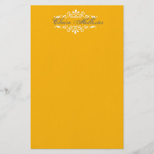 Gouden monogram briefpapier