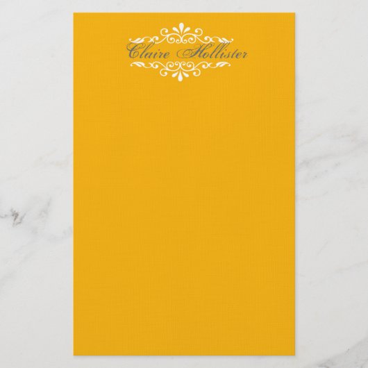 Gouden monogram briefpapier (Voorkant)