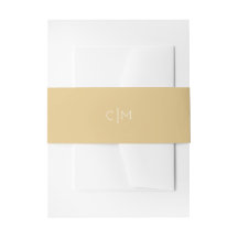 Gouden Monogram Bruiloft Belly Band