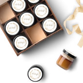 Gouden Monogram Bruiloft Envelop Seal / Favor stic Ronde Sticker