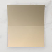 Gouden Monogram Bruiloft Plaatskaartje (Binnenkant ongevouwen)
