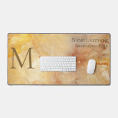 Gouden Monogram Bureaumat (Keyboard & Muis)