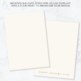 Gouden Monogram Cream Achtergrond voor Vellum Over Kaart