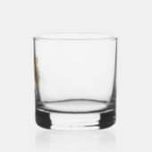 Gouden Monogram Crest Gedrukte Whiskyglas Whisky Glas (Links)
