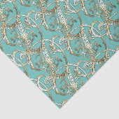   Gouden Monogram D-Weefseldocument Tissuepapier (Detail)