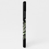 Gouden Monogram Elegante Moderne Groene Tinten Zwa iPhone Hoesje (Rechterkant)