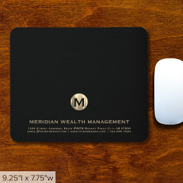 Gouden Monogram Financiële Planner Muismat