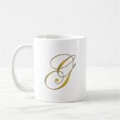Gouden Monogram G Koffiemok (Links)