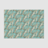   Gouden Monogram G-Weefseldocument Tissuepapier (Voorkant)