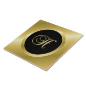 Gouden Monogram H Tegeltje (Zijkant)