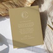 Gouden Monogram Hemelse Trouw Bedankkaart