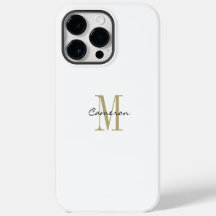 Gouden Monogram Initiaal en Naam Gepersonaliseerd