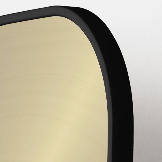 Gouden Monogram Initiaal en Naam Gepersonaliseerd  Pickleball Paddle (Links Detail)