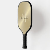 Gouden Monogram Initiaal en Naam Gepersonaliseerd  Pickleball Paddle (Links)