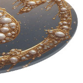 Gouden Monogram Initiaal Letter S Snijplank (Hoek)