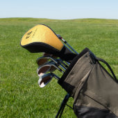 Gouden monogram initiaal naam golfheadcover (Insitu)