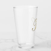 Gouden Monogram K Glas (Rechts)