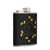 Gouden Monogram Krans - Forever Friends Heupfles (Rechts)