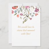 Gouden MONOGRAM letters TROUWEN PERSOONLIJK Kaart (Achterkant)