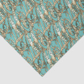   Gouden Monogram M-Weefseldocument Tissuepapier (Detail)