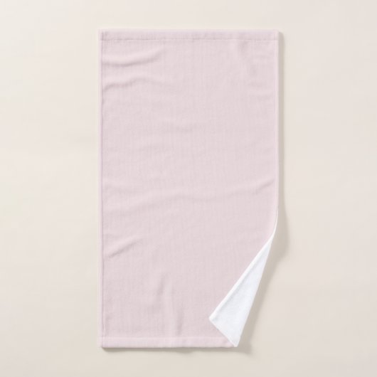Gouden Monogram Minimalistisch Modern Blush Roze Bad Handdoek (Handdoek)