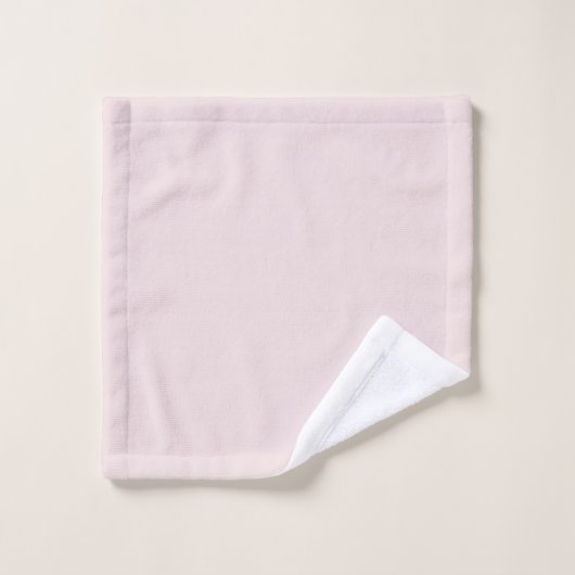 Gouden Monogram Minimalistisch Modern Blush Roze Bad Handdoek (Wasdoekje)