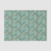   Gouden Monogram R-Weefseldocument Tissuepapier (Voorkant)